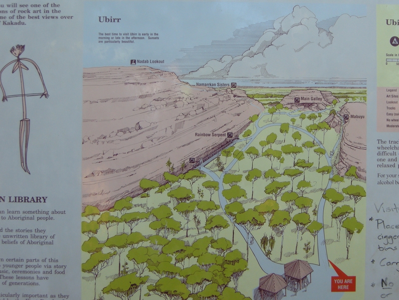 201625: Kakadu NP NT Ubirr Descripive Sign