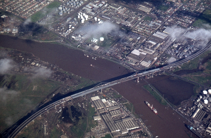 400441: Westgate Bridge Victoria viewed from aircraft