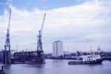 400529: Melbourne Victoria A J Wagglen floating dry dock being returned to its original site after dredging