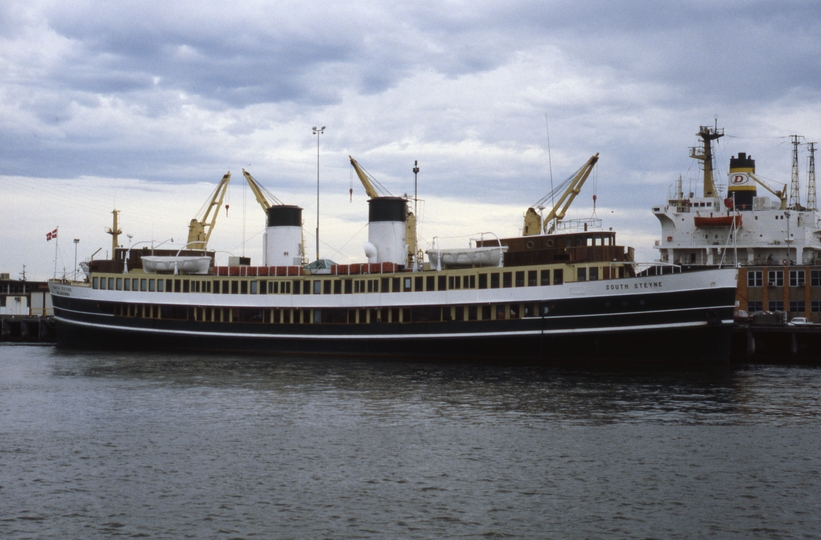 400575: Melbourne Victoria Yarra River North Wharf former Sydney ferry 'South Steyne'