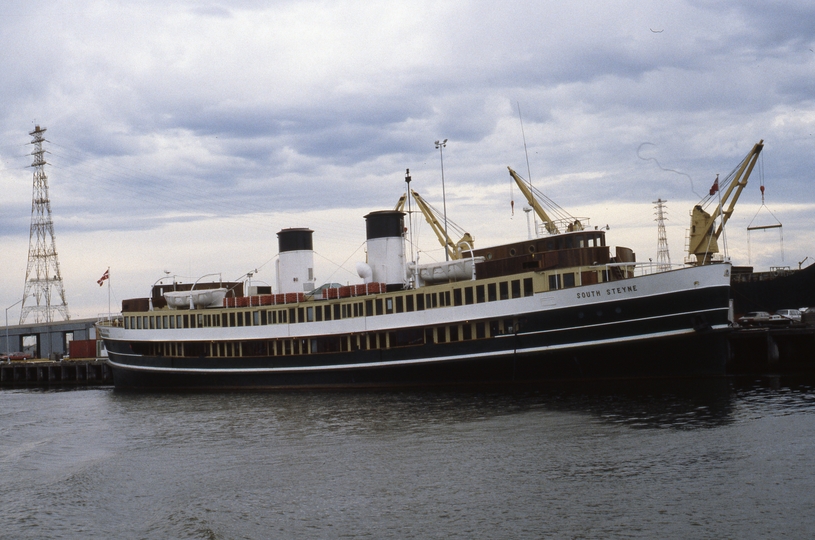 400577: Melbourne Victoria Yarra River North Wharf former Sydney ferry 'South Steyne'