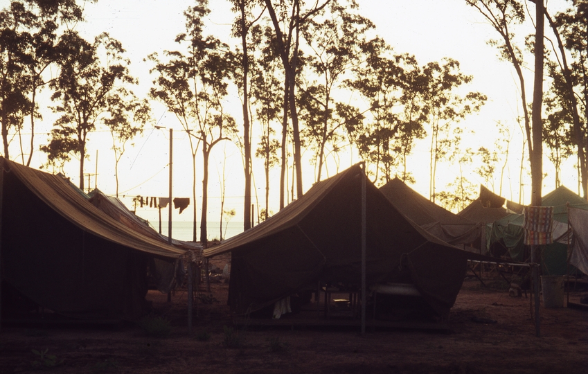 400667: Groote Eylandt NT Sunset over BHP Camp Milner Bay