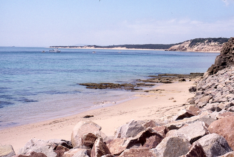 400756: Fort Nepean Victoria Bay beach looking East