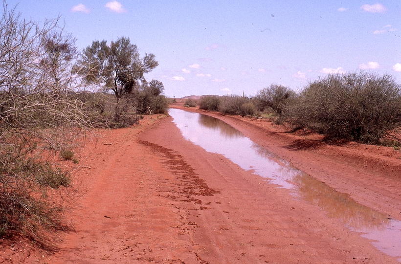 400779: Road Between Maryvale Station and Chambers Pillar NT looking West