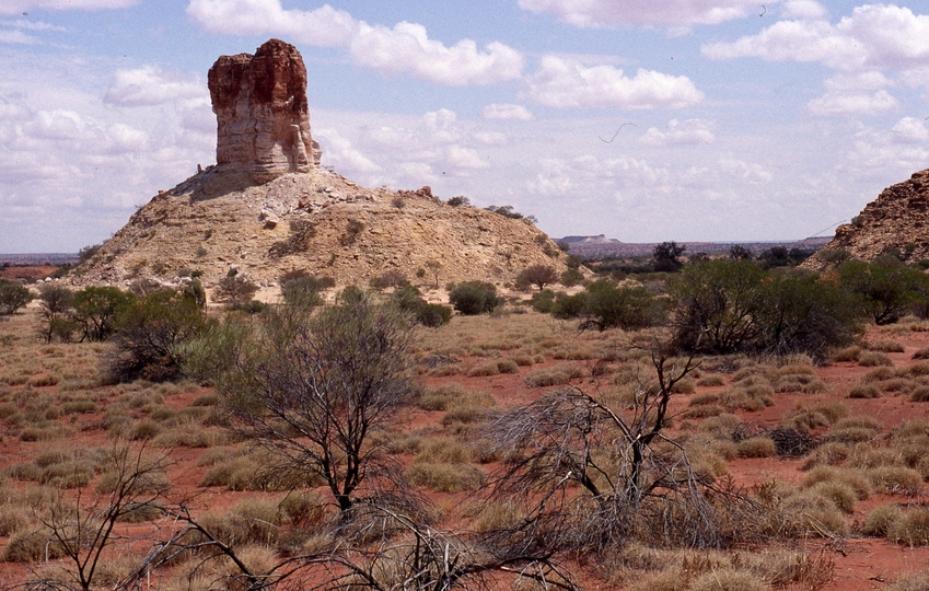 400786: Chambers Pillar NT looking South from Picnic ground