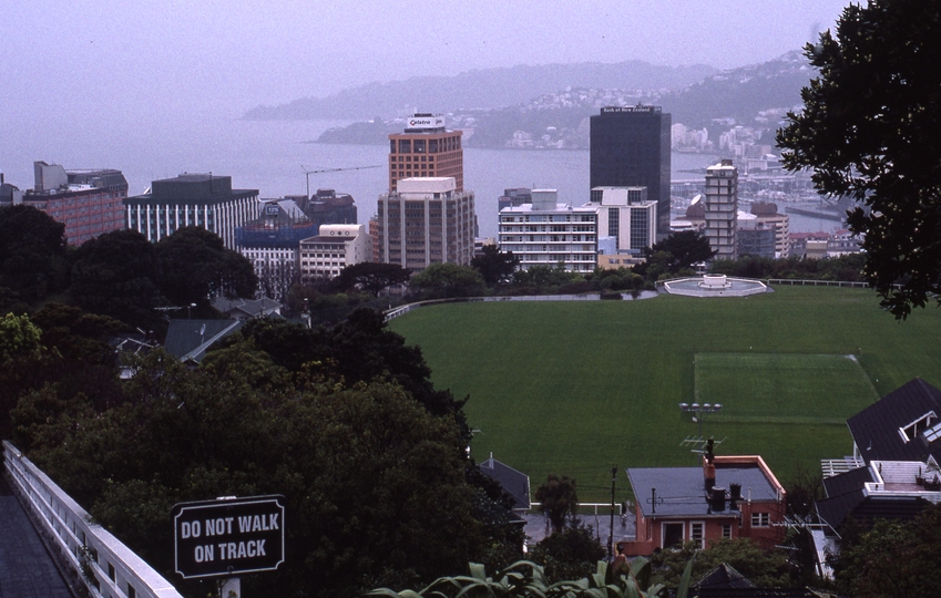 400816: Wellington North Island NZ viewed from Summit Station Kelburn Cable Car