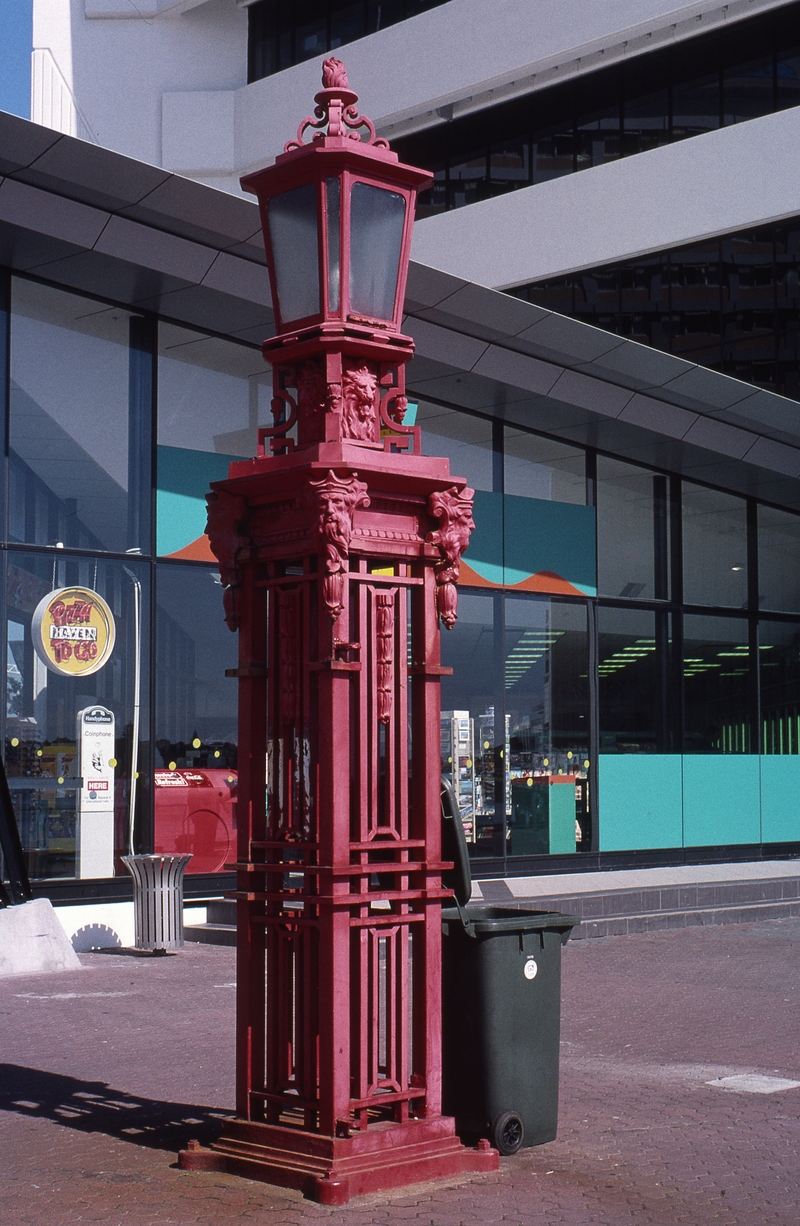 400818: Auckland Harbour North Island NZ Pier No 4 Old gatepost