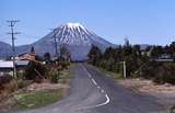 400829: Mount Ngauruhoe North Island NZ viewed from train at National Park