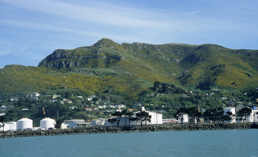 400986: Lyttelton South Island NZ Viewed from Harbour