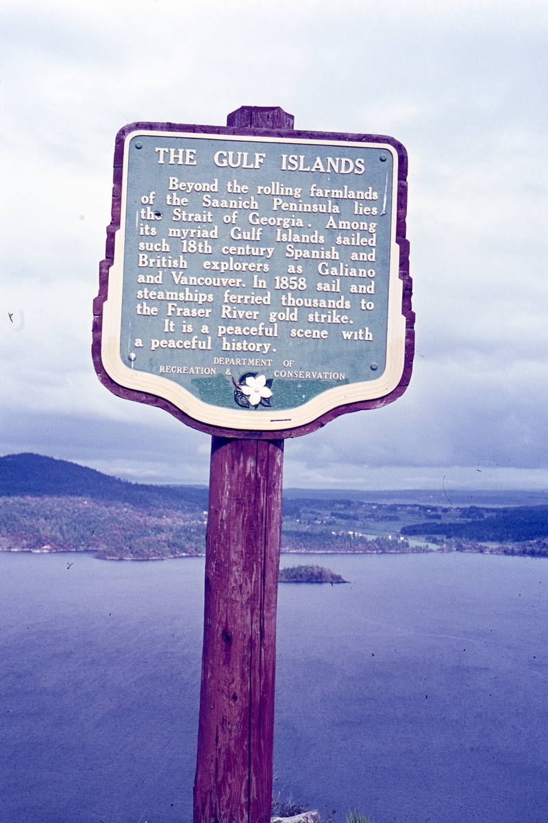 401070: 30 Miles North of Victoria BC Canada on Highway No 1 Tourist Sign Photo Wendy Langford