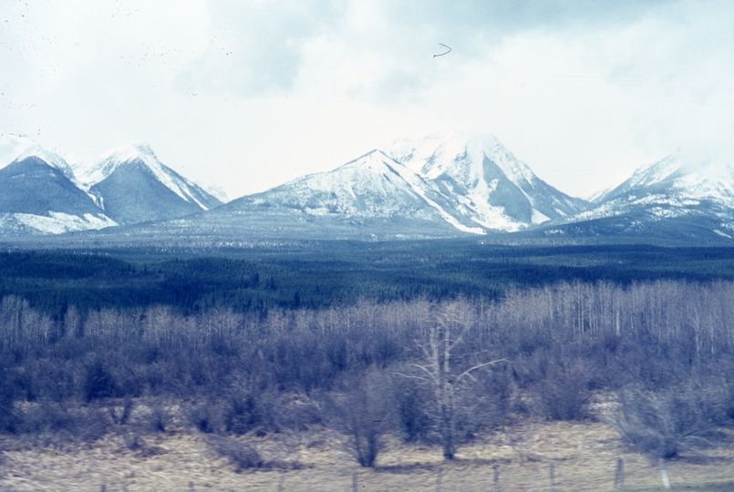 401077: near Moberly AB Canada Rocky Mountains viewed from CPR No  2