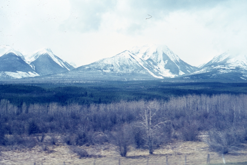 401077: near Moberly AB Canada Rocky Mountains viewed from CPR No  2