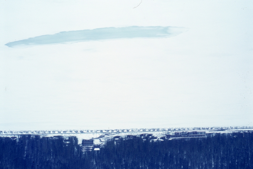 401085: near Field BC Canada Frozen over lake viewed from CPR No 2 Photo Wendy Langford