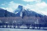 401087: Banff AB Canada Cascade Mountain viewed from CPR No 2 Photo Wendy Langford