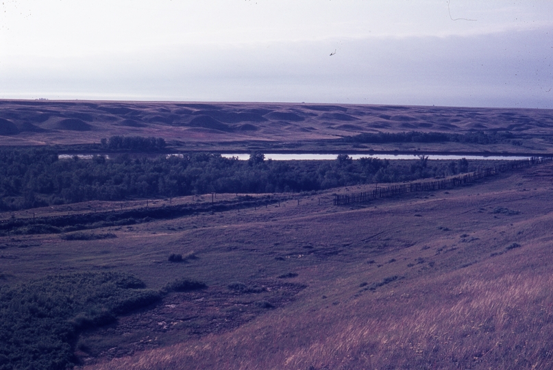 401109: Red Deer River AB Canada viewed from Mile 18 CPR Rosemary Subdivision