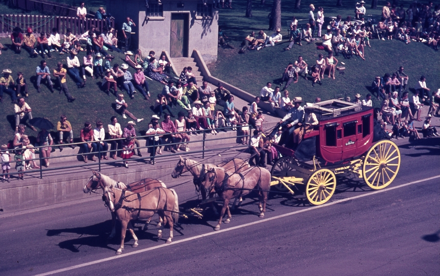 401116: Medicine Hat AB Canada Stage Coach in Stampede Parade