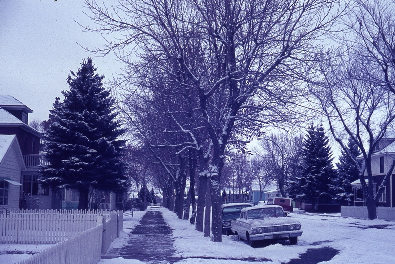 401132: Medicine Hat AB Canada Street scene on 'Flats'