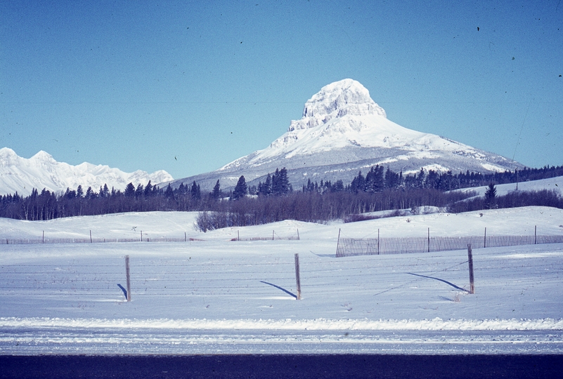 401248: Between Coleman and Crowsnest AB Canada 'Volcanic Rock' Crowsnest Mountain