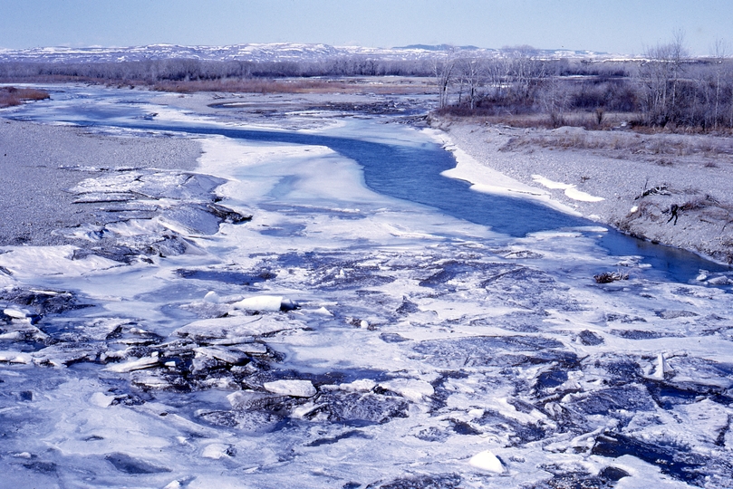 401274: Fort Maclead AB Canada Willow Creek looking North West