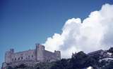 401381: Harlech Merionethshire Wales Harlech Castle viewed from train