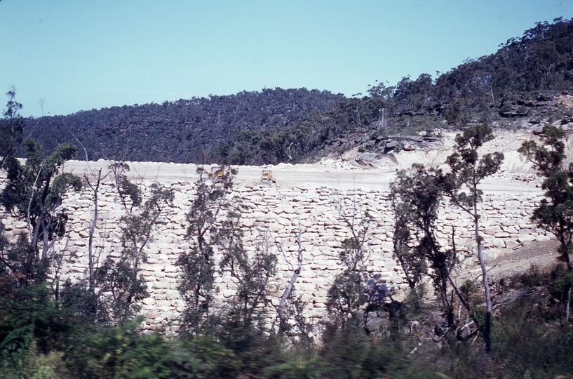 401585: Cowan Bank New South Wales Freeway embankment viewed from Southbound train Photo Wendy Langford