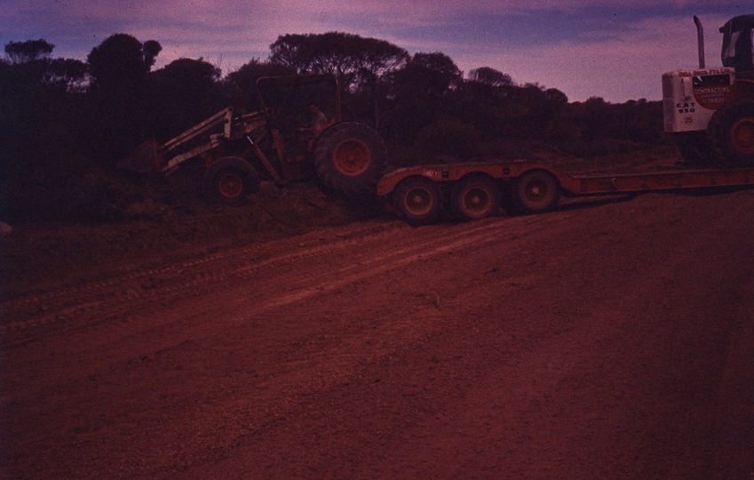 401699: Great Northern Highway 33 miles from Meekatharra Western Australia Bell Bros Road Plant Photo Wendy Langford