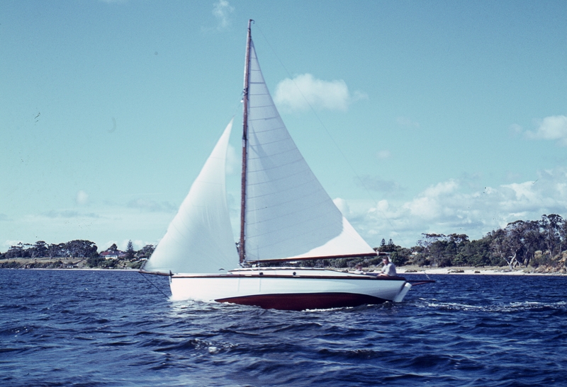 401733: Perth Western Australia Yacht on Swan River Photo Wendy Langford