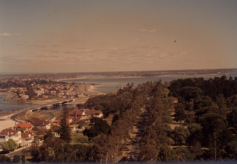 401760: Perth Western Australia Narrows Bridge and Kings Park viewed from Legacy Lookout Photo Wendy Langford