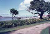 401786: Nuku'Alofa Tonga Shore Scene RMS 'Canberra' in background Photo Wendy Langford